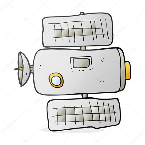 Cartoon space station — Stock Vector © lineartestpilot #101933594