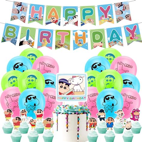 Buy Hilloly Crayon Shin Chan Party Decorations Pcs Anime Theme