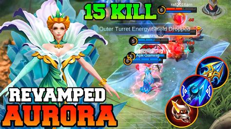 Aurora Revamp Gameplay MLBB Mobile Legends Aurora Best Build 2023 Top