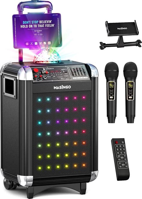 Amazon MASINGO Máquina de karaoke para adultos y niños con 2