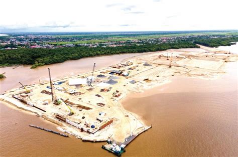 Artificial Island Being Built In Demerara River 80 Complete Veshi