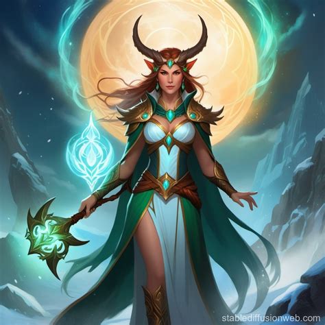 Blizzard S Female Druid Design Stable Diffusion Online