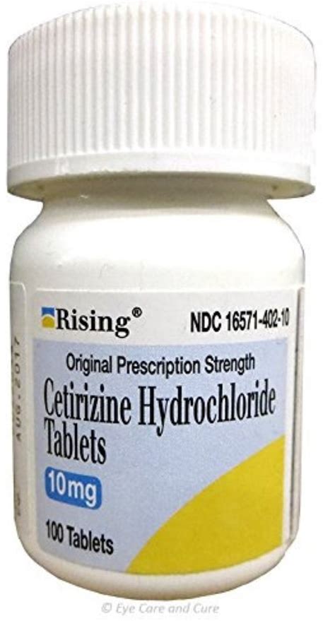 Cetirizine Hydrochloride 10 Mg Tablets 100 Tablets Pack Of 2