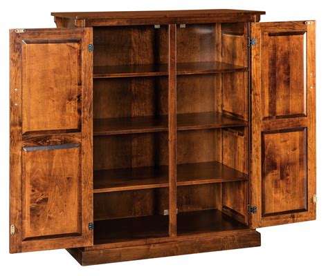 Broadway Mission Pantry Amish Solid Wood Pantries Kvadro Furniture