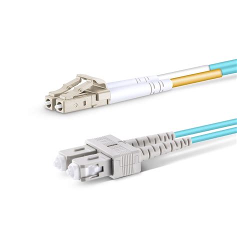 Om Lc Sc Multimode Fiber Optic Cable Duplex M Ft Aqua