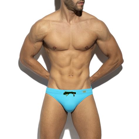 Bath Bikini Pique Turquoise Swim Briefs For Man Brand Es Collect