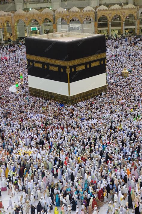 Premium Photo | A large crowd of people in a mosque Grand Mosque in ...