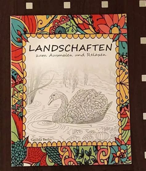 LANDSCHAFTEN ZUM Ausmalen und Relaxen Malbuch für Erwachsene EUR 4 00