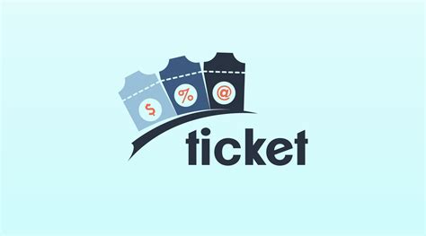 Ticket Logo Design Concept Vector 5295076 Vector Art at Vecteezy