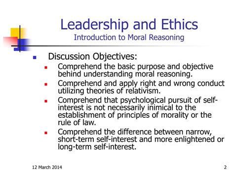 Ppt Leadership And Ethics Introduction To Moral Reasoning Powerpoint