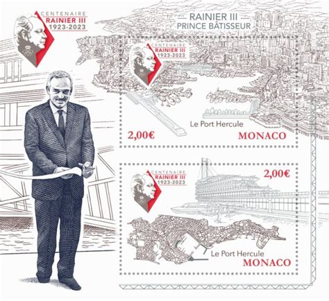 Monaco Met Trois Blocs Grav S Pour Le Prince Rainier Iii Art Du