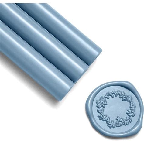 Lot De B Tons De Cire Pour Sceaux De Cire Bleu Poussi Reux Id Al