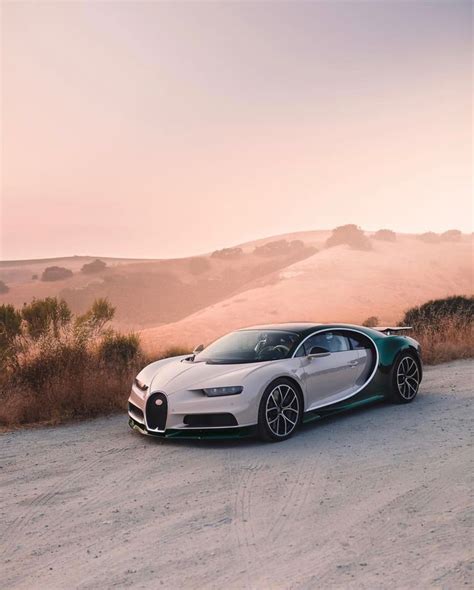 Bugatti Chiron Painted In Pearl W Exposed Green Carbon Fiber Photo