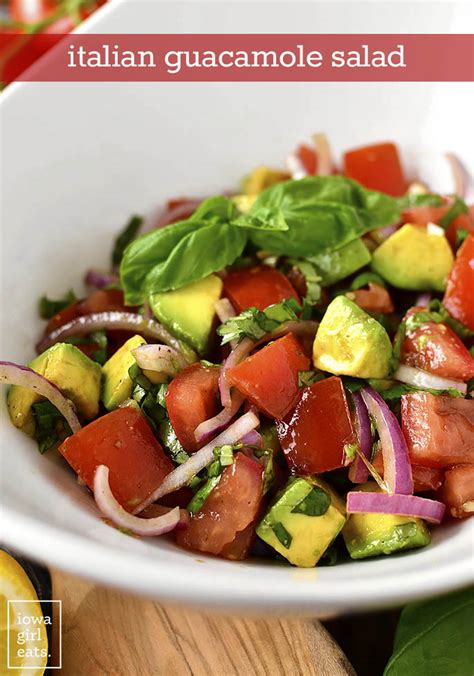 Italian Guacamole Salad - Fresh Side Dish