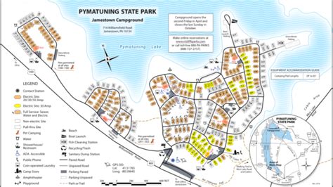 Pymatuning State Park Campground Map - Printable Map