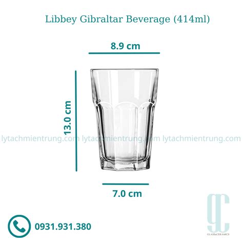 Ly Thủy Tinh Libbey Gibraltar Beverage 414ml Ly Tách Miền Trung