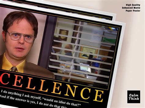 Motivational Posters Dwight Schrute Excellence Funny Gift Ideas the ...