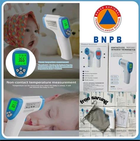 Jual Non Contact Infrared Thermometer Gun Ir Termometer Tembak Forehead