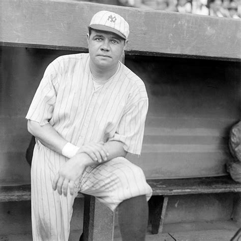 Babe Ruth With The NY Yankees