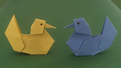 How To Make A Paper Bird Paper Craft Easy Origami Bird Youtube