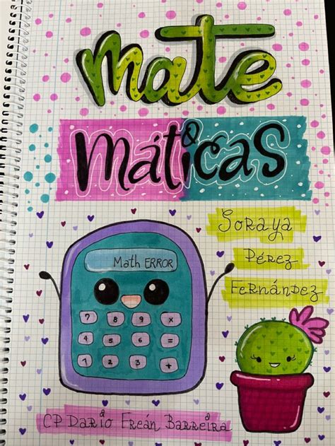 Matemáticas Portada Dibujos Para Matematicas Caratulas De Matematicas Portadas De Matematicas