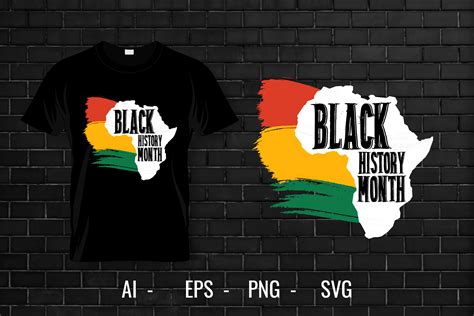 Black History Month T Shirt Design Graphic By Nobelstation · Creative Fabrica