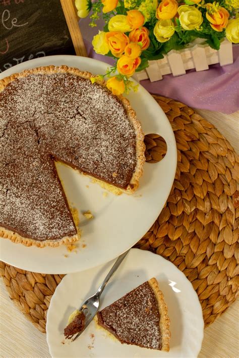 Torta Di Pasta Frolla Con Ripieno Di Ricotta Mascarpone E Cioccolato