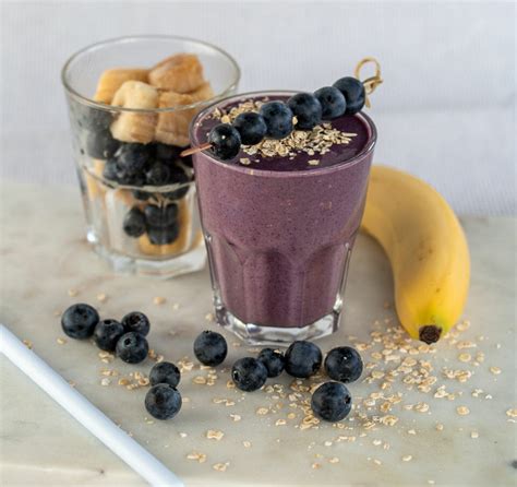 Blueberry And Banana Oat Smoothie Recipe Healthy Mummy Wellness