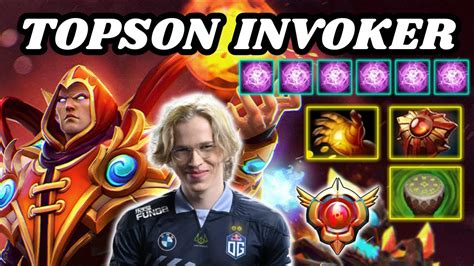 Topson Invoker Wex Highlights Ez Game Grandmaster Tier Topson