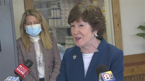 Maine Senator Susan Collins Speaks After Touring Southern Maine Covid