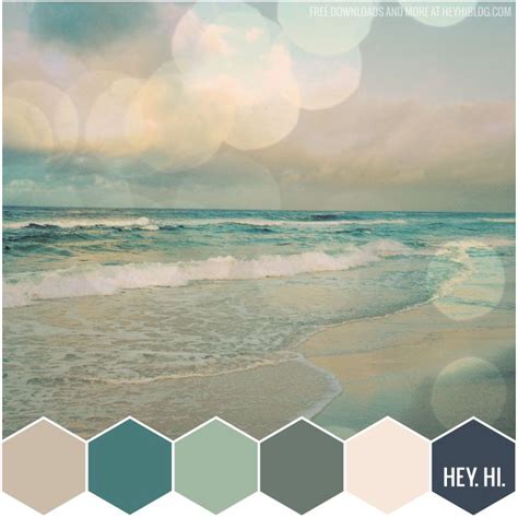 Color Palettestyleboard Muted Coastal Seaside Colors Beach Colors