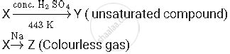 A Compound X On Heating With Excess Conc Sulphuric Acid At 443 K