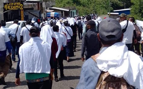 Indígenas marchan para exigir paz en Oxchuc Chiapas El Sol de