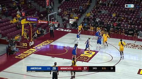 Highlights Gopher Women S Basketball Tops American University 76 53