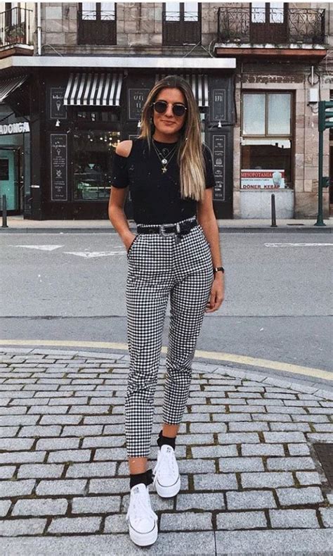 30 looks para quem ama calça xadrez Guita Moda