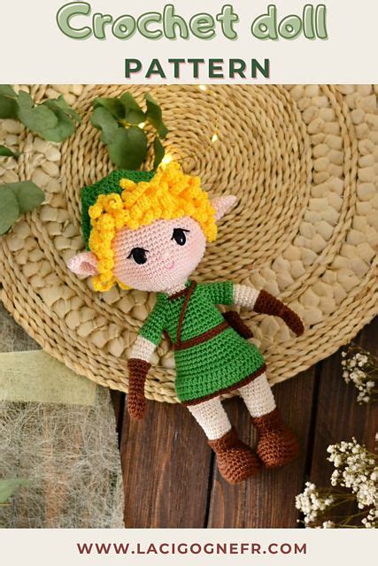 Link The Warrior Hero Pattern By Natalia Manfr Amigurumi Doll