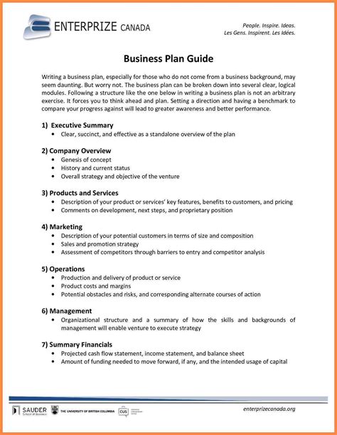 Non Profit Business Plan Template Free Download Parahyena