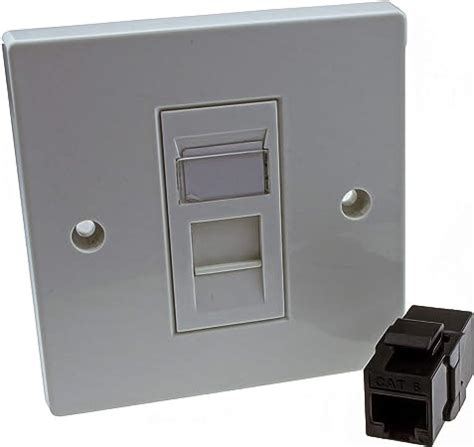 Kenable Through Coupler Faceplate Cat Port Rj Socket Network Uk