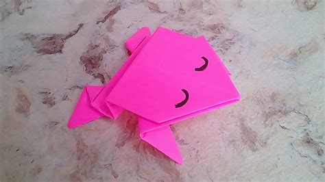 Cómo hacer una RANA SALTARINA de papel FÁCIL Origami PASO A PASO