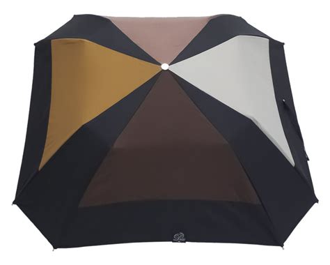 Parapluie Pliant Carr Cama Eu Chocolat Et Noir Poign E En Ch Ne