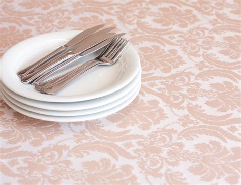 Jacquard Imperial Nude Mesa De Festa