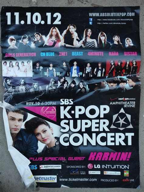 Found My Old 2012 Super Kpop Concert Poster R Kpoppers