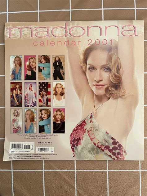 Vintage Madonna 2001 Wall Calendar Etsy