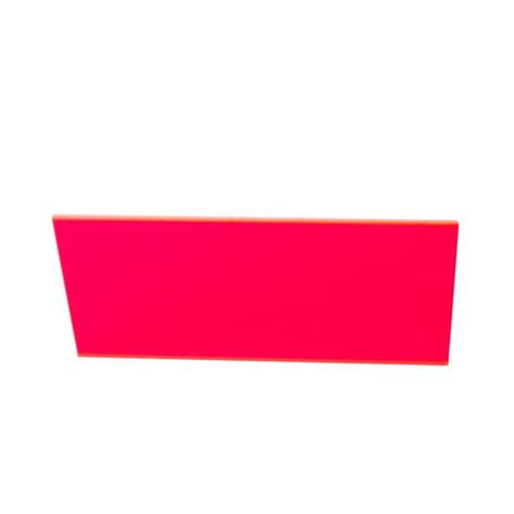 Falken Design In X In X In Thick Acrylic Fluorescent Red