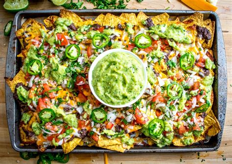 Spicy Black Bean Nachos Mexican Please