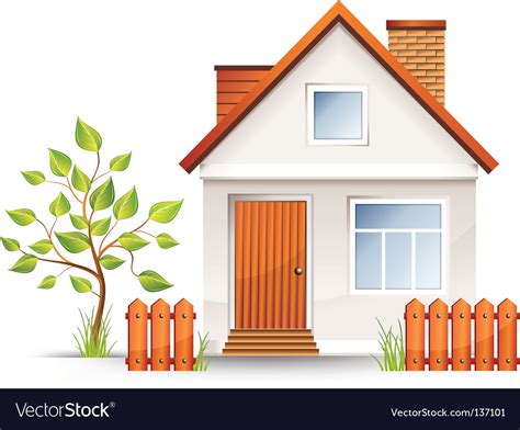 Small house Royalty Free Vector Image - VectorStock