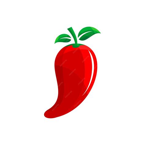 Premium Vector Vector Illustration Of Spicy Red Chili Pepper Logo On White Background