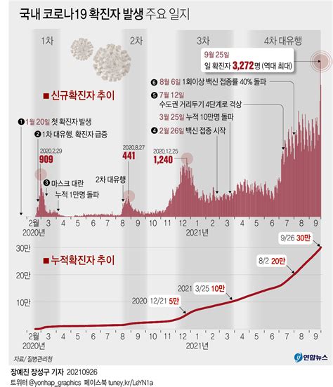 그래픽 국내 코로나19 확진자 발생 주요 일지 연합뉴스