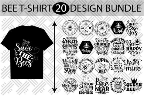 Honey Bee T Shirt Design Bundle Graphic By Graphixee Creative Fabrica