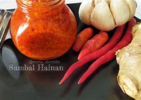 Resep Sambal Hainan Restoran Singapura Harus Pake Jahe Oleh Emma